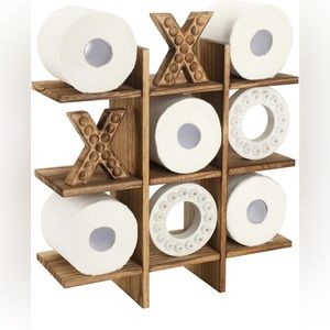 Tic Tac Toe Toilet Paper Stand